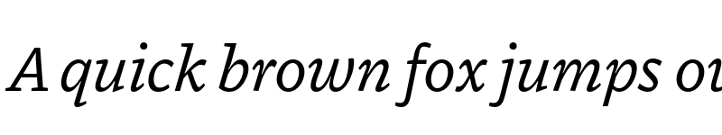 Preview of Dovetail MVB Italic font