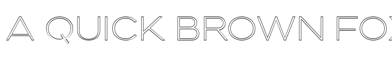 Preview of Downey Outline Light font