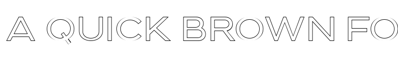 Preview of Downey Outline Regular font