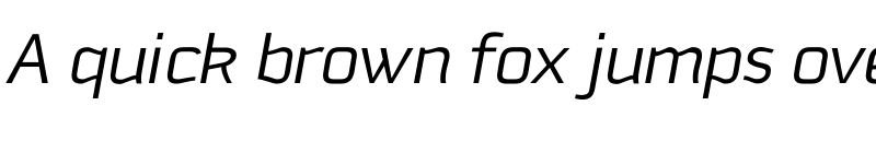 Preview of Downtempo Light Italic font