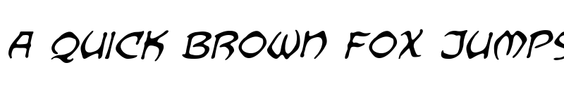 Preview of Dragonbones BB Italic font