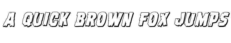 Preview of Dread Ringer 3D Italic Italic font