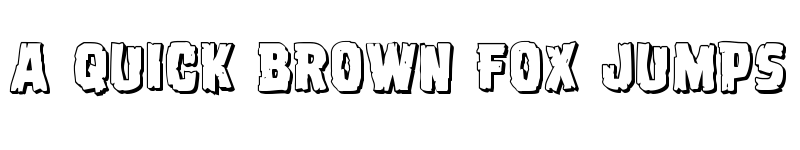 Preview of Dread Ringer 3D Regular font