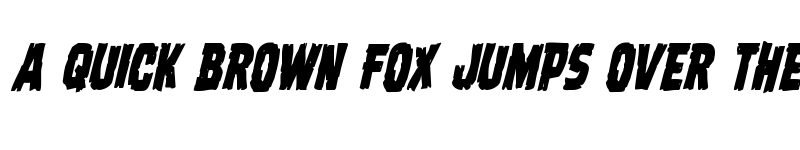 Preview of Dread Ringer Condensed Italic Condensed Italic font