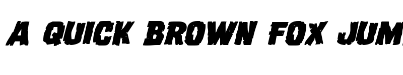 Preview of Dread Ringer Expanded Italic Expanded Italic font