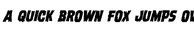 Preview of Dread Ringer Italic Italic font