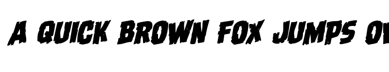 Preview of Dread Ringer Rotalic Italic font