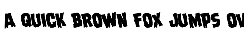 Preview of Dread Ringer Rotated Regular font