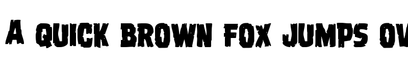 Preview of Dread Ringer Staggered Regular font