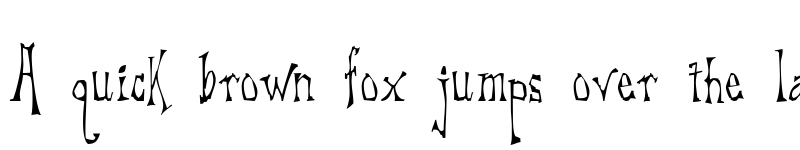 Preview of DreadLox Regular font