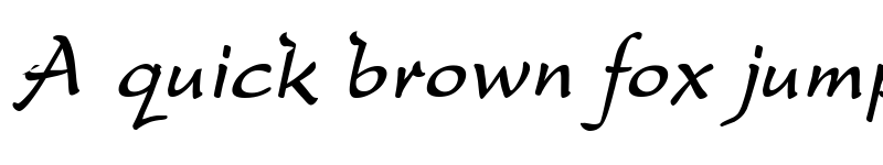 Preview of DreamerOne BoldItalic font