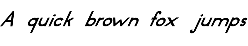 Preview of Dressler Bold Oblique font