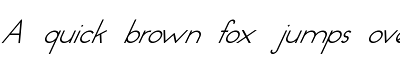 Preview of Dressler Light Oblique font