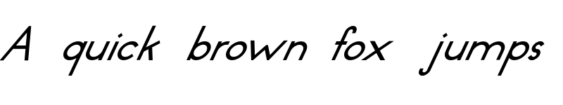 Preview of Dressler Regular Oblique font