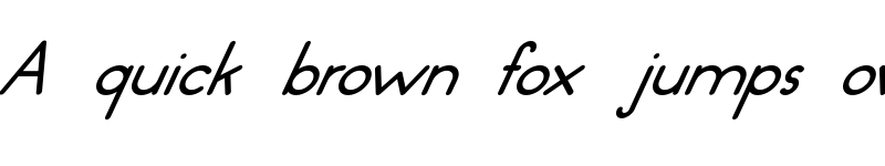 Preview of Dressler Rounded Oblique font