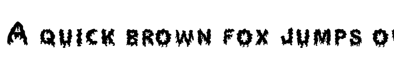 Preview of Dripping Horror Regular font