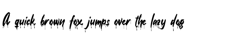Preview of Drippy Message Regular font