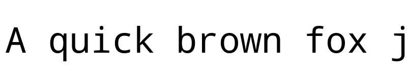 Preview of Droid Sans Mono Regular font