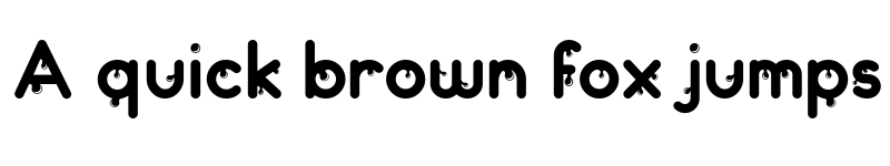 Preview of Drops Regular font