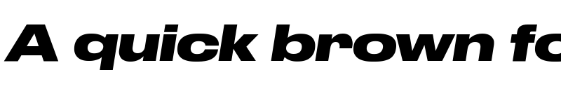 Preview of Druk Wide Trial Bold Italic font