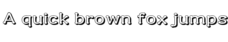 Preview of Drummon 3D Regular font