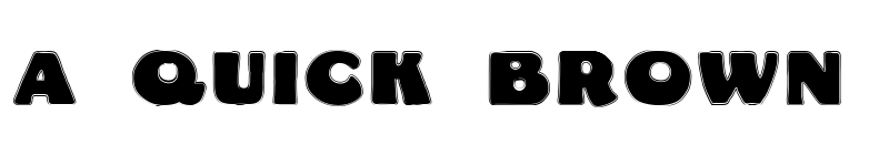 Preview of DS Fatty Contour Regular font