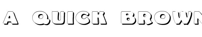 Preview of DS Fatty Shadow Regular font