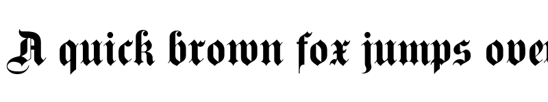 Preview of DS Fette Kanzlei Regular font