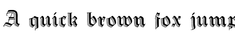 Preview of DS HermannGotisch Regular font