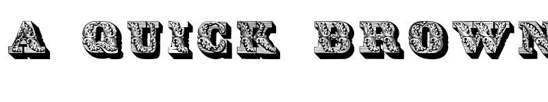 Preview of DS Lettres omb?es orn?es Regular font