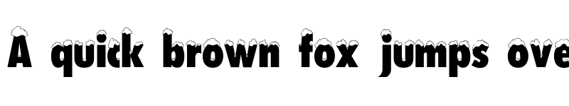 Preview of DS Snowfall Regular font