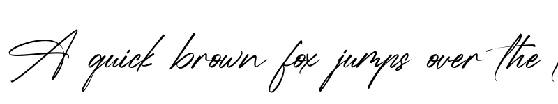 Preview of D.Signature Regular font