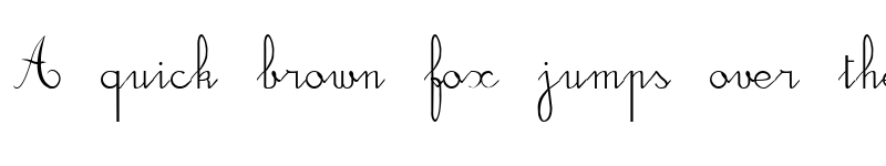 Preview of DuCahier xp Regular font