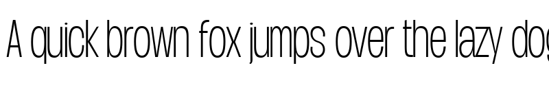 Preview of Duera PERSONAL USE Condensed Thin font