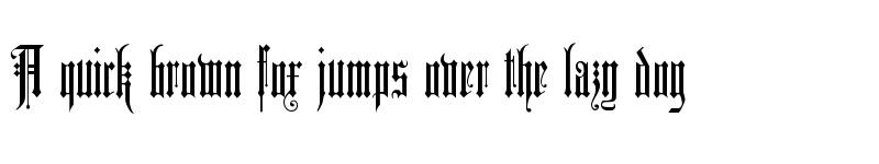 Preview of DuererGotisch Regular font