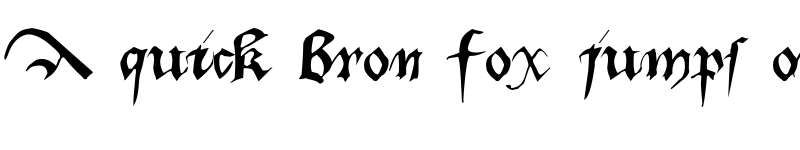 Preview of Dufay Normal font