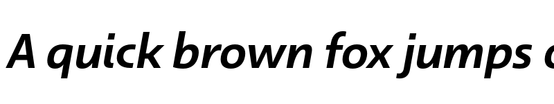 Preview of Dulcian Norm Demi Italic font