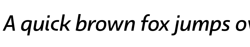 Preview of Dulcian Norm Medium Italic font