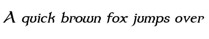 Preview of Dumbledor 1 Italic Regular font