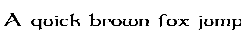 Preview of Dumbledor 1 Wide Regular font