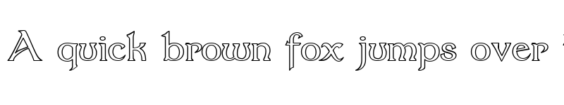 Preview of Dumbledor 3 Outline Regular font