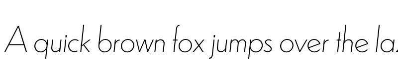 Preview of Dunbar Low Extra Light Italic font