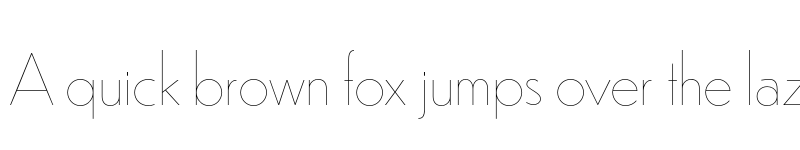 Preview of Dunbar Low Hairline font