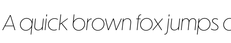 Preview of Dunbar Tall Extra Light Italic font