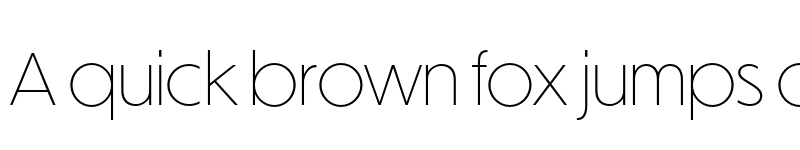 Preview of Dunbar Tall Extra Light font