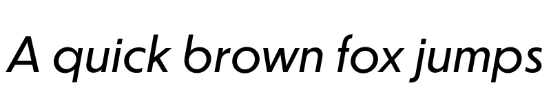 Preview of Dunbar Text Italic font