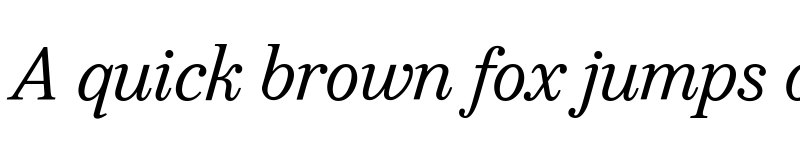 Preview of Durant Italic font