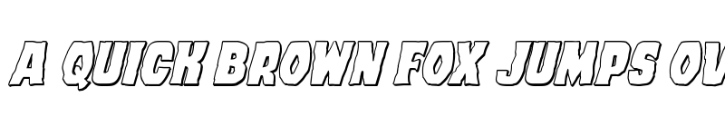 Preview of Dusk Demon 3D Italic Regular font