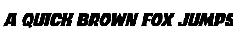 Preview of Dusk Demon Expanded Italic Regular font