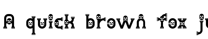 Preview of DustHomeMan Medium font